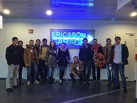 Participants visited the Ericsson Garage